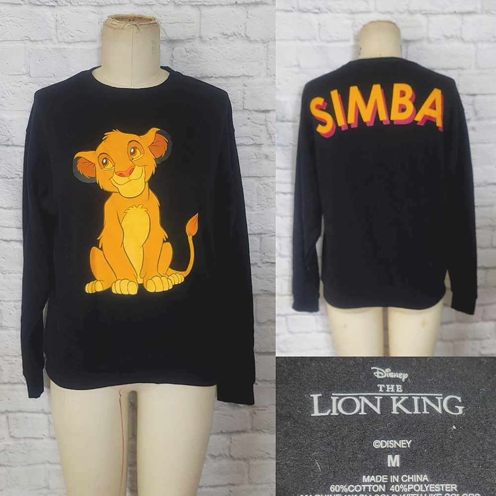 Disney Simba Sweatshirt front back detail M